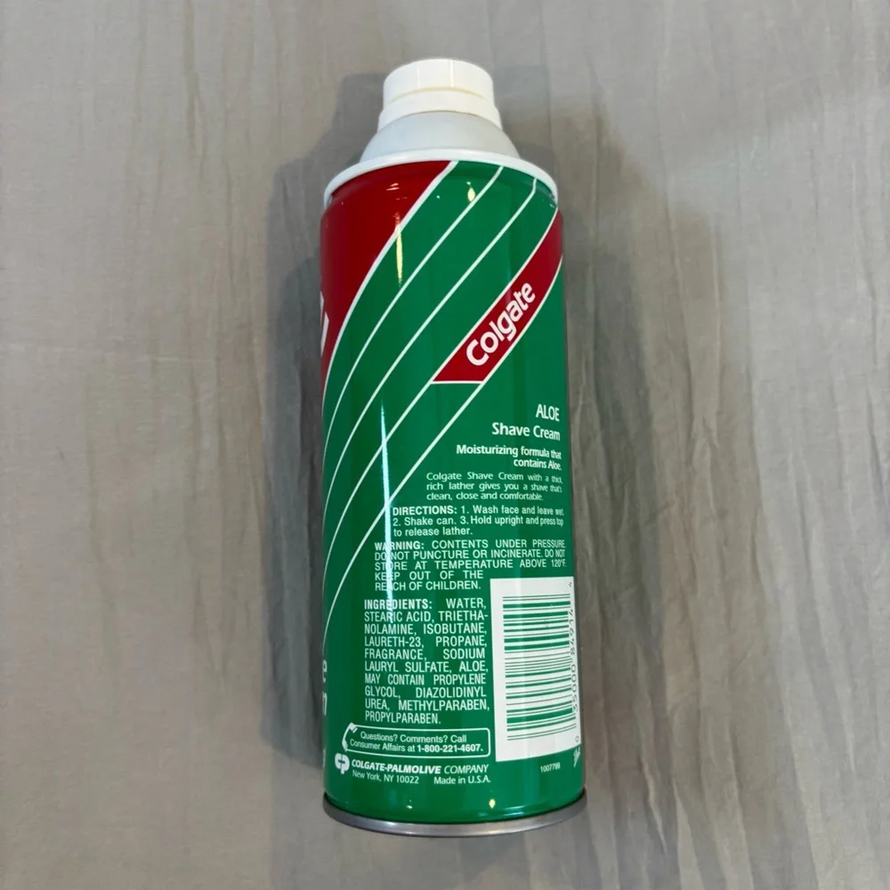 Vtg‎ Colgate Aloe Shave Cream 14.75 Oz FULL Sensitive Skin Discontinued